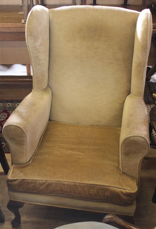 Wingback easy chair